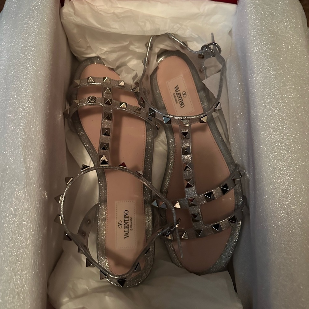 Valentino Rockstud Gladiator Sandals